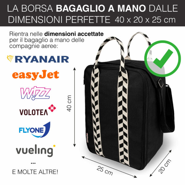 sakura borsa bagaglio a mano di misure perfette 40x20x25 ryanair
