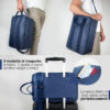 borsa sakura con 3 modalità di trasporto