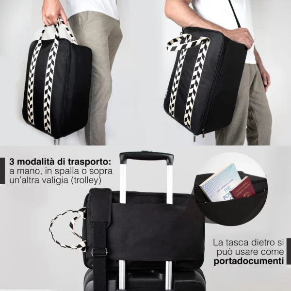 borsa sakura con 3 modalità di trasporto