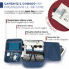 borsa valigia sakura capiente e piena di tasche funzionali