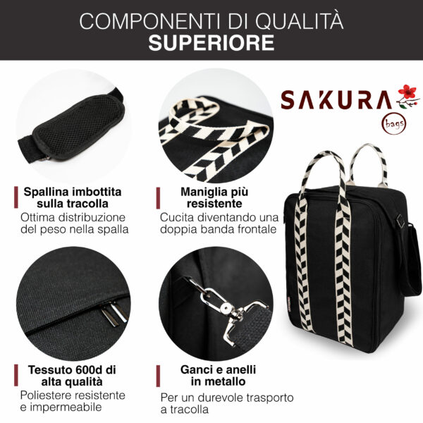 sakura nera con componenti o dettagli di qualità superiore